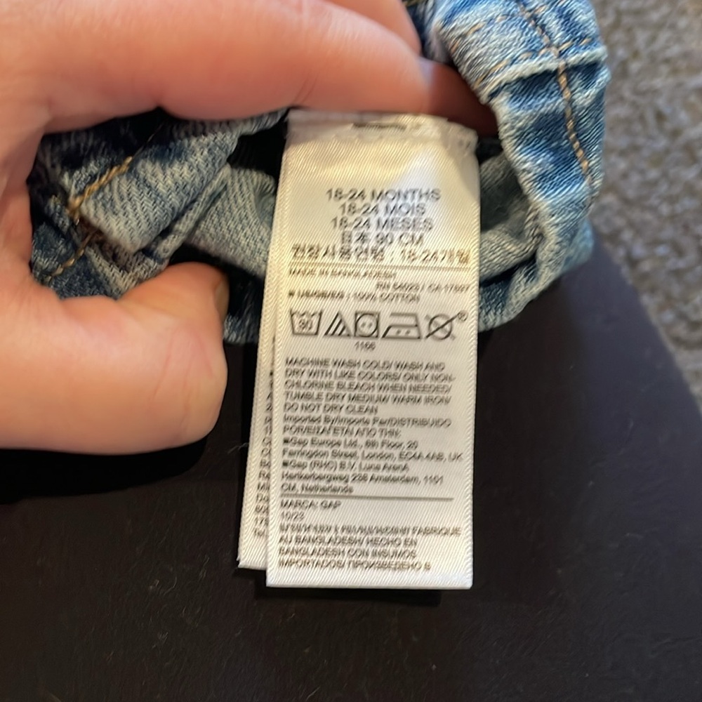 BRAND NEW ⭐️ NWOT My First Denim - overalls from baby gap size 2 years - Picture 7 of 7